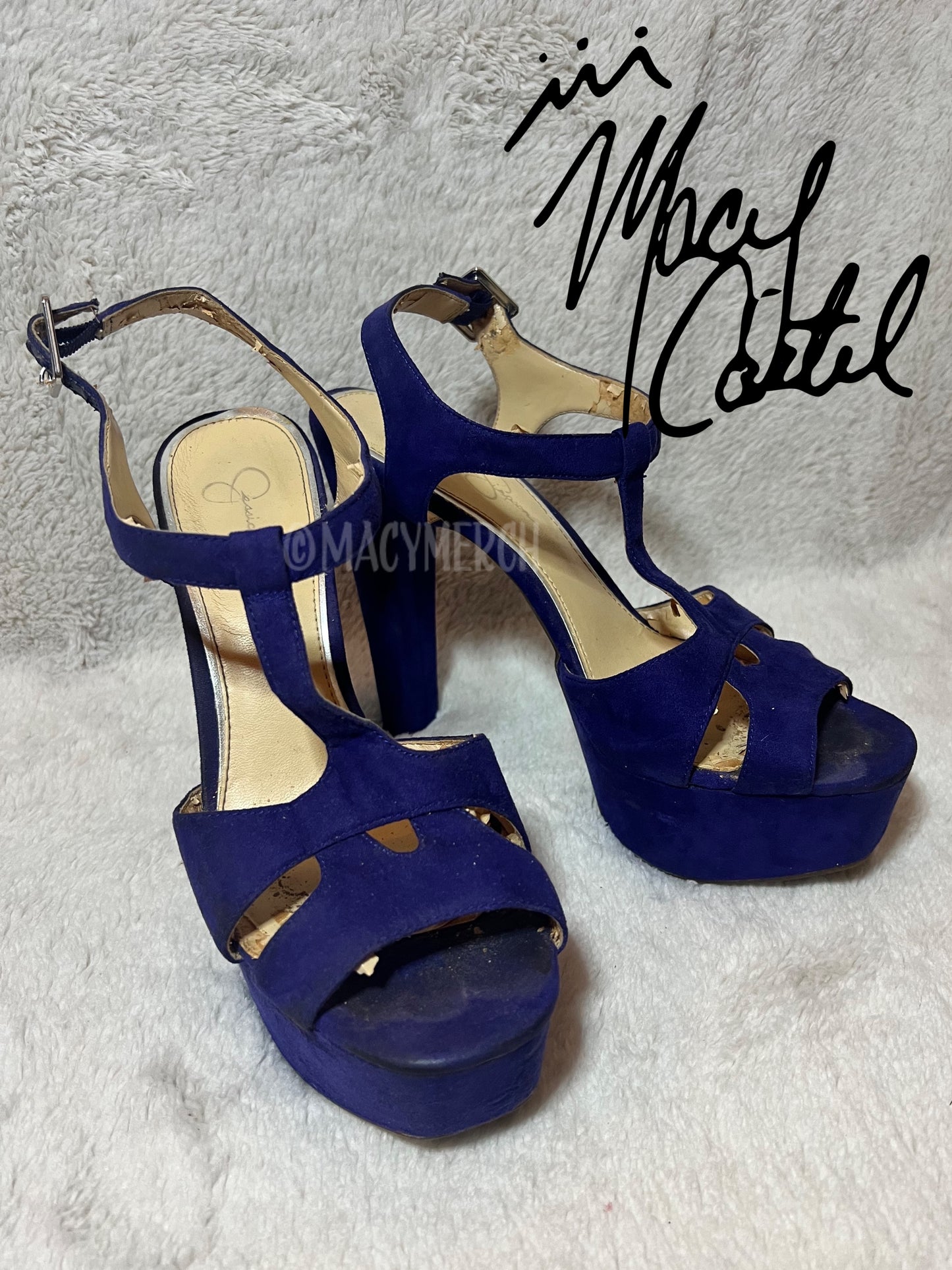 Worn - Indigo Sandal Heels