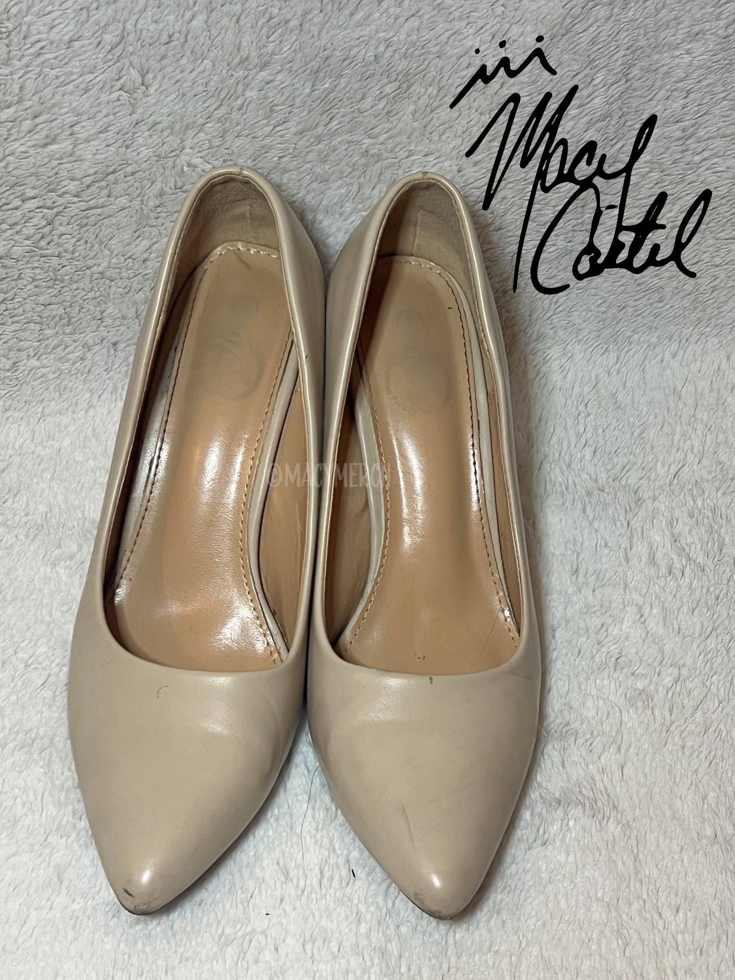 WORN - Nude Office Pumps