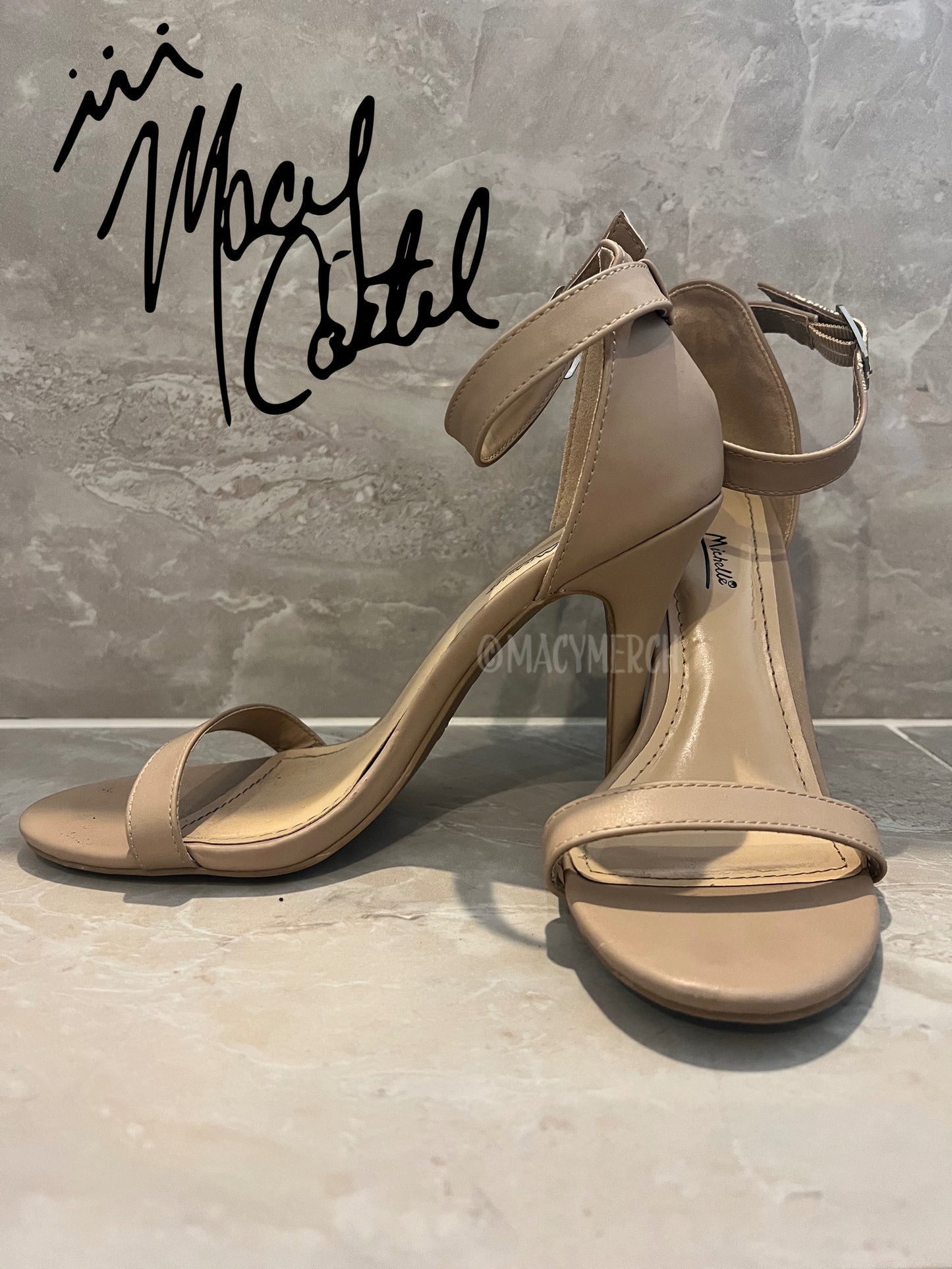 WORN - Nude Sandal Pumps