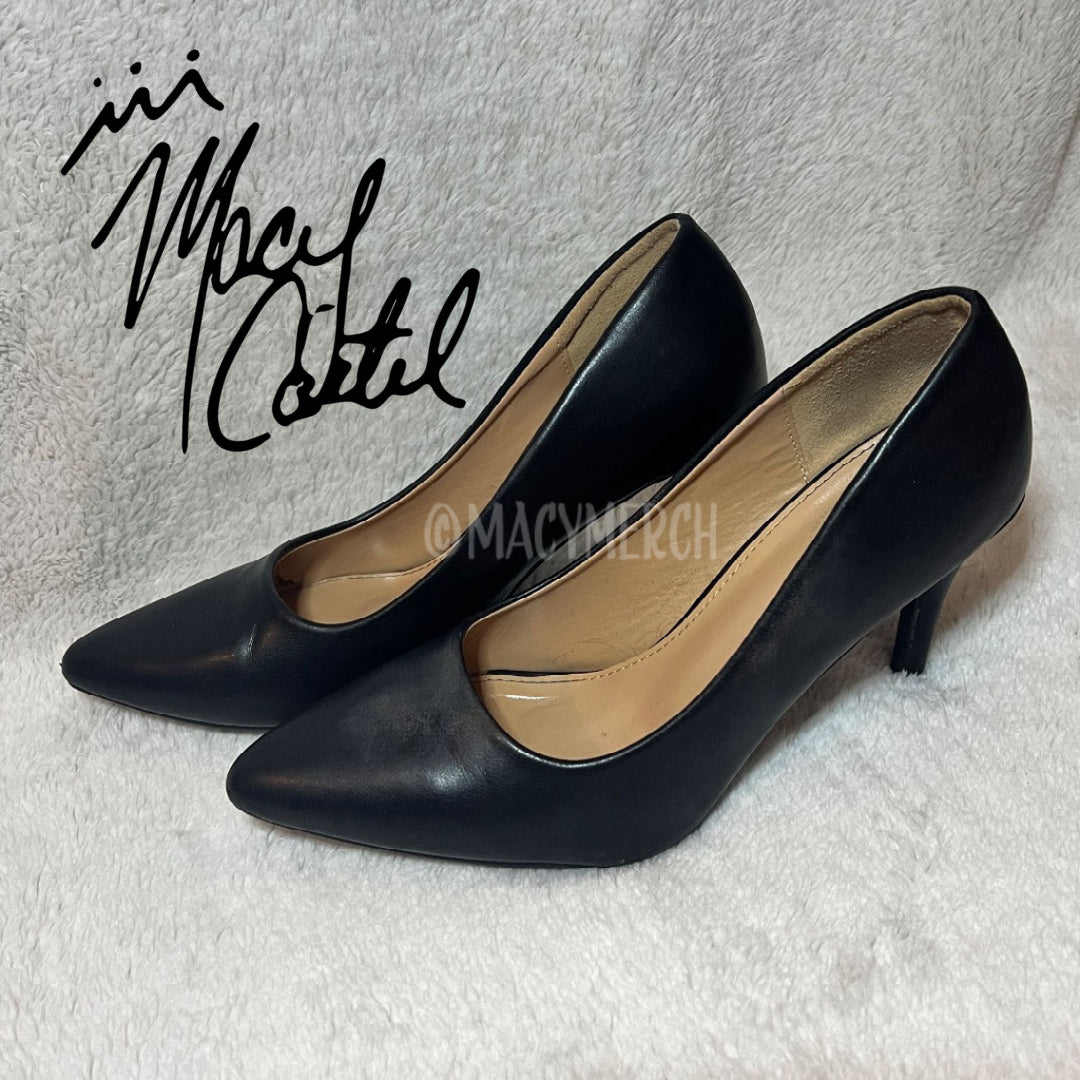 Worn - Black Office Pumps