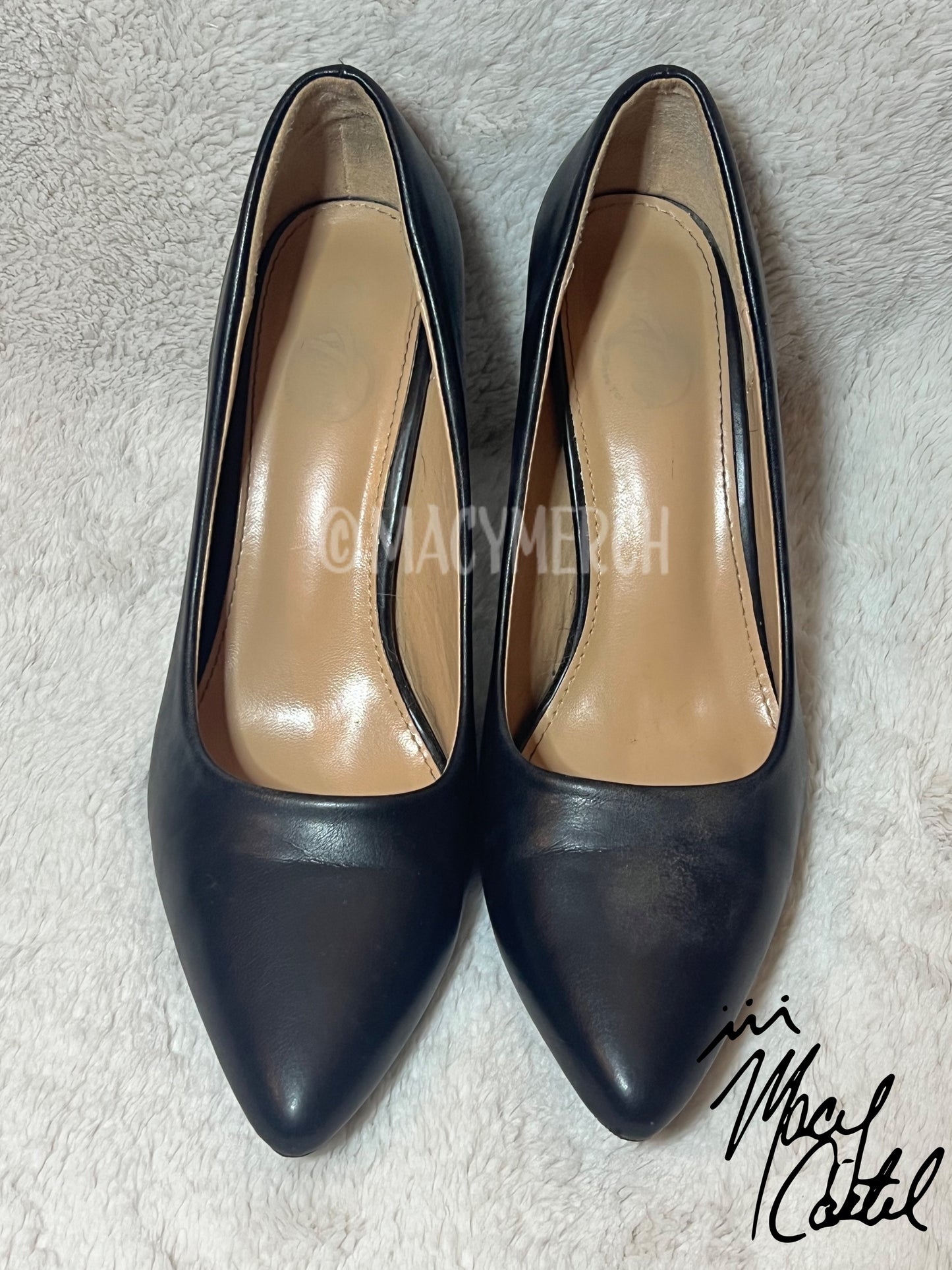 Worn - Black Office Pumps